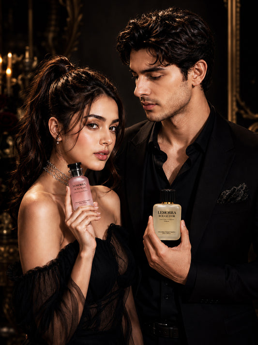 LEMORRA Luxury Perfume Combo Pack | Aura Bliss & Rouge D'Or Luxury| Long Lasting Unisex Eau de Parfum - 100 ml (For Men & Women)
