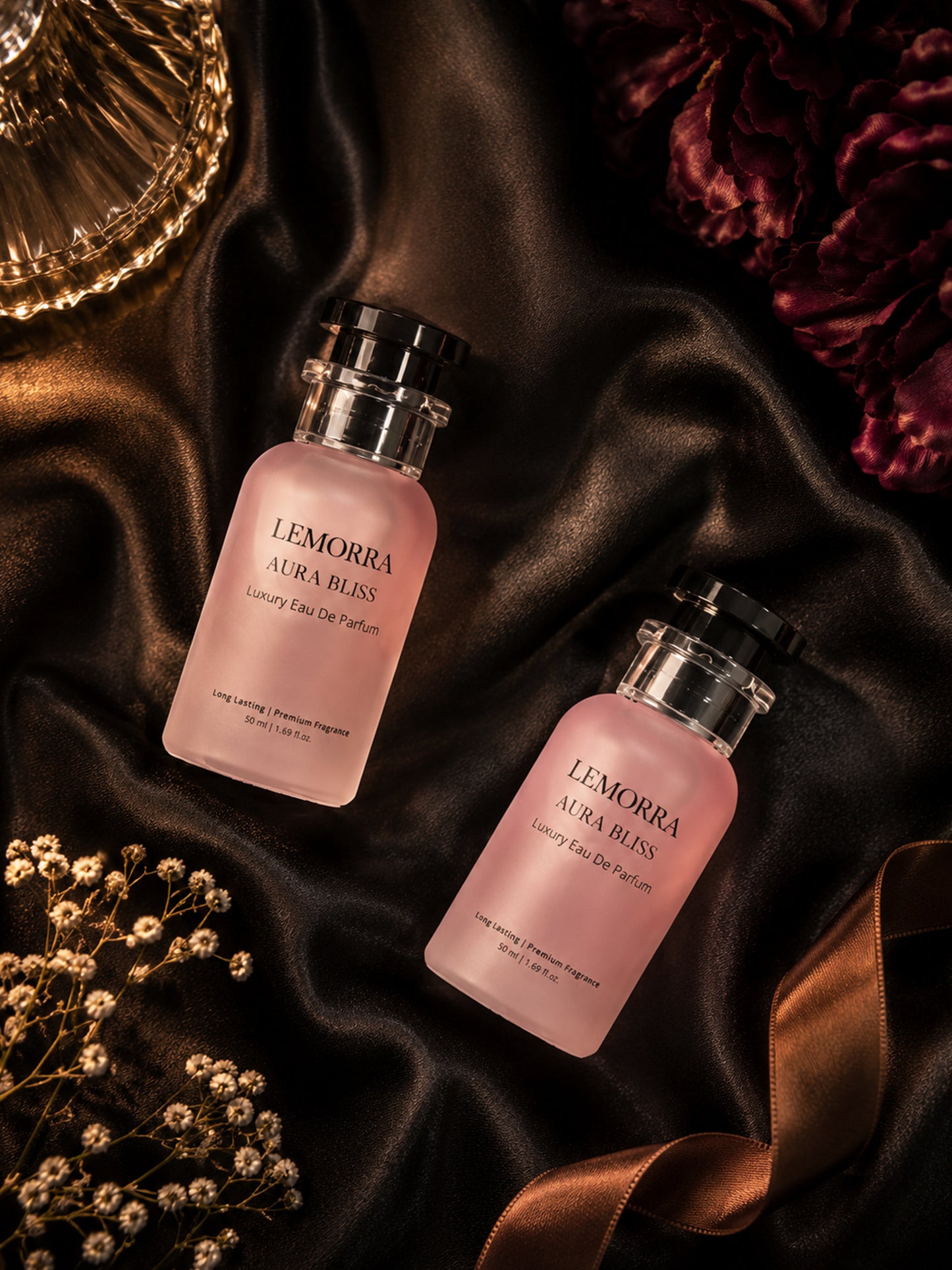 LEMORRA Aura Bliss Luxury | Long Lasting Floral Perfume for Women and Men (Pack of 2) Eau de Parfum  -  100 ml (For Men & Women)