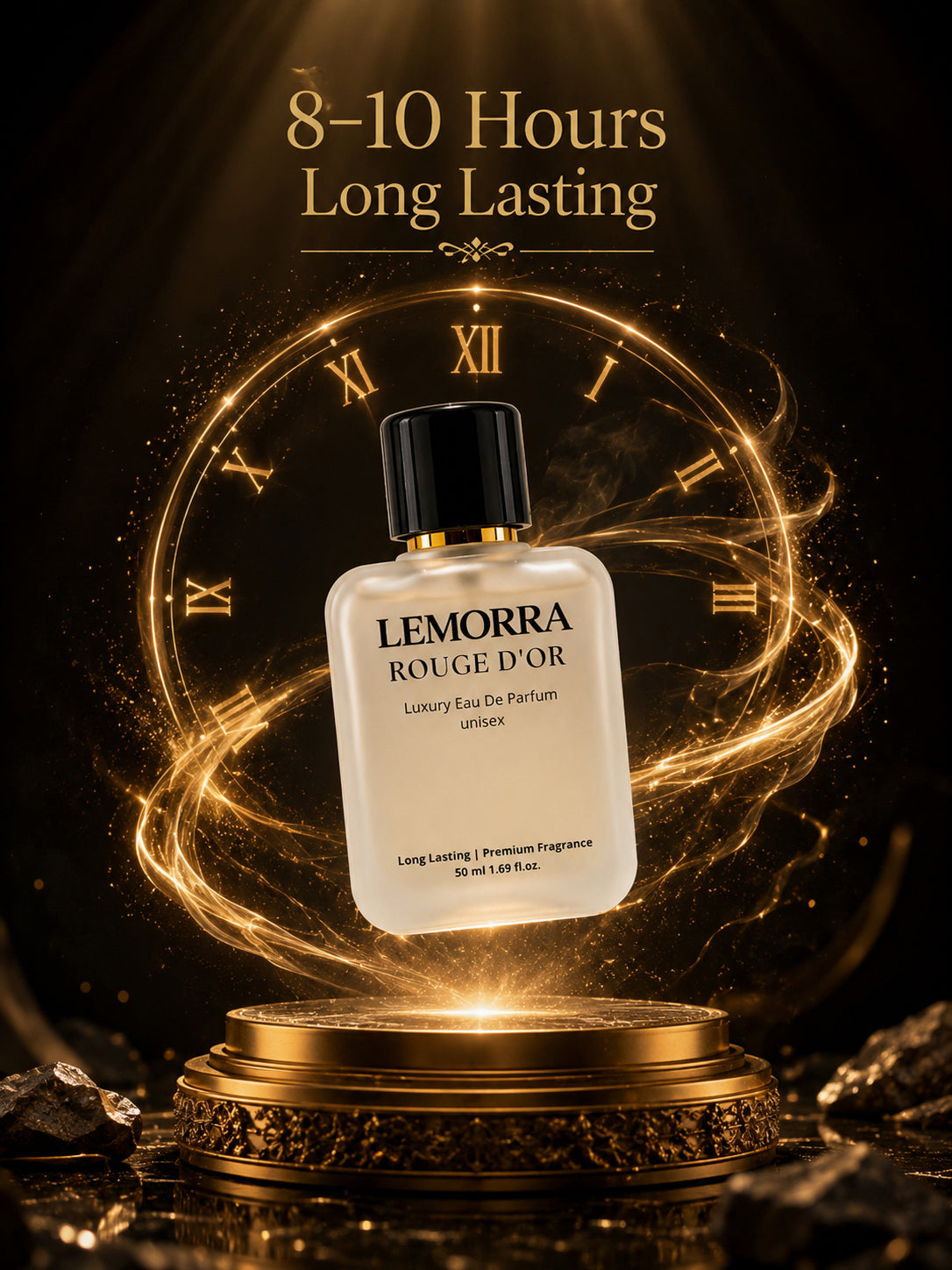 LEMORRA Rouge D'Or Luxury Eau De Parfum | Long Lasting Unisex Perfume Spray (Pack of 2) Eau de Parfum  -  100 ml (For Men & Women)