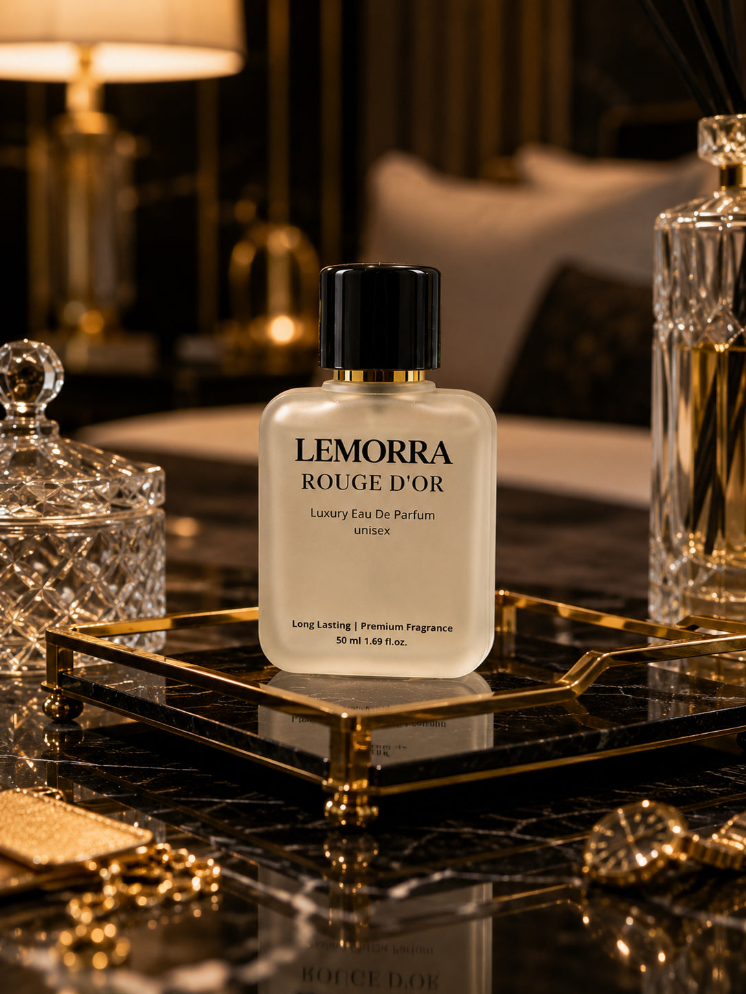 Lemorra Rouge D’or Eau De Parfum 50ml – Long Lasting Luxury Perfume for Men & Women | Paris Inspired Premium Fragrance