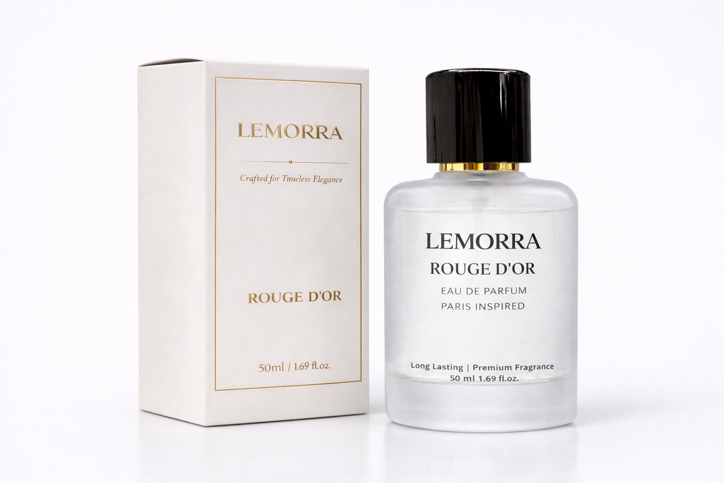 Lemorra Rouge D’or Eau De Parfum 50ml – Long Lasting Luxury Perfume for Men & Women | Paris Inspired Premium Fragrance