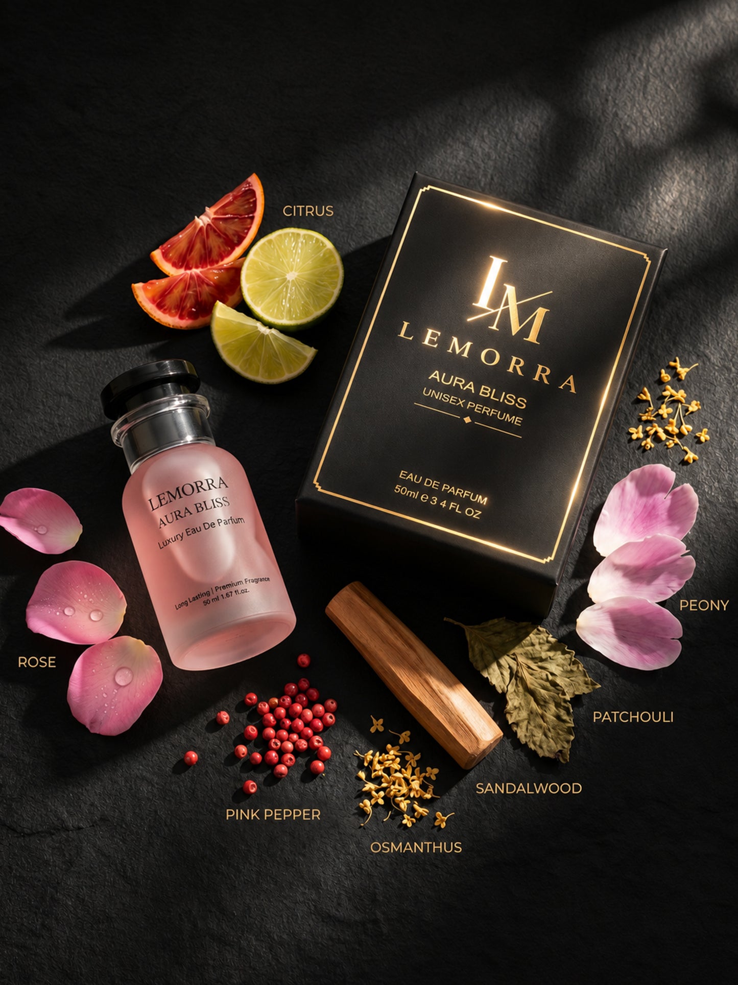 LEMORRA Aura Bliss Luxury | Long Lasting Floral Perfume for Women and Men (Pack of 2) Eau de Parfum  -  100 ml (For Men & Women)