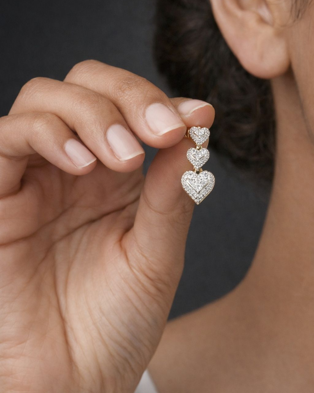 Luxury Heart Crystal Jewellery Set – Necklace, Earrings, Bracelet & Ring