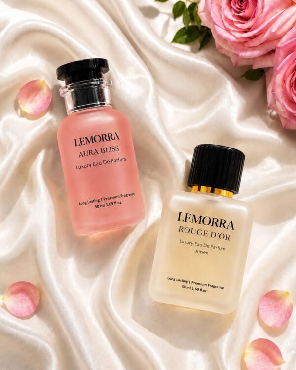 Set Of 2 Rouge Dor & Aura Bliss Long-Lasting Eau De Perfume- 50 ml Each